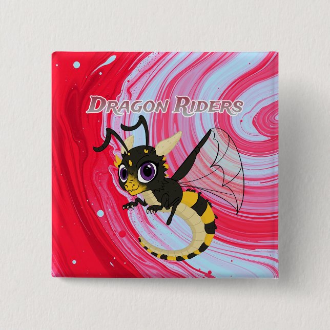 Macaron Carré 5 Cm Rider Button (Devant)