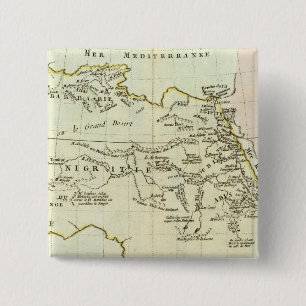 Macaron Carré 5 Cm Rivière et montagnes d'Afrique