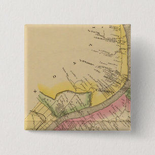 Macaron Carré 5 Cm Rivière et vallée de l'Ohio supérieur