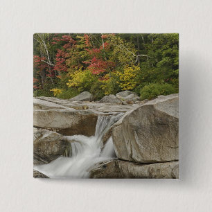 Macaron Carré 5 Cm Rivière Swift en cascade à travers les rochers, Bl