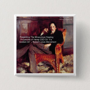 Macaron Carré 5 Cm Robert Louis Stevenson & Quota CBD is Golden Oil