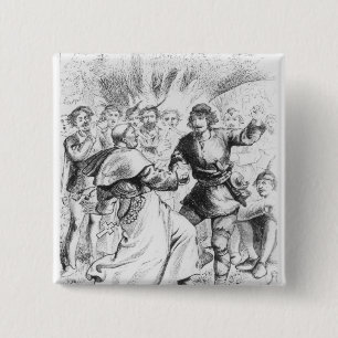 Macaron Carré 5 Cm Robin Hood et l'évêque