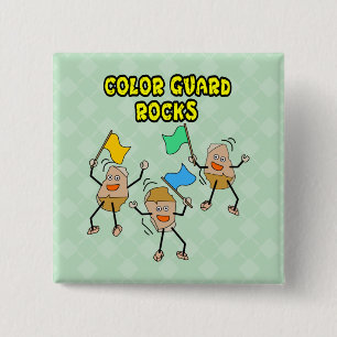 Macaron Carré 5 Cm Roches Color Guard