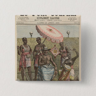 Macaron Carré 5 Cm Roi de Behanzin du Dahomey