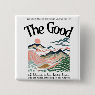 Macaron Carré 5 Cm Romains 8:28 Oeuvre