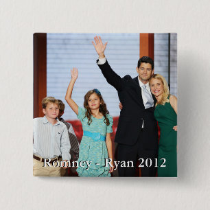 Macaron Carré 5 Cm Romney-Ryan 2012 ! ! !