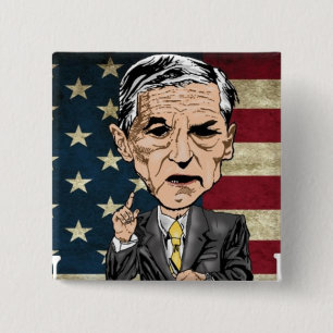 MACARON CARRÉ 5 CM RON PAUL BUTTON