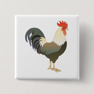 Macaron Carré 5 Cm Rooster