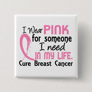 Macaron Carré 5 Cm Rose pour quelqu'un j'ai besoin de cancer du sein