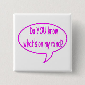 Macaron Carré 5 Cm Rose savez-vous ce qui est sur mon esprit ? Bulle