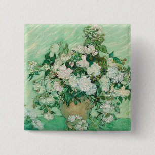 Macaron Carré 5 Cm Roses - Bouquet de fleurs
