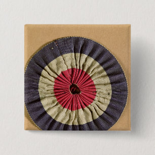 Macaron Carré 5 Cm Rosette de Tricolore