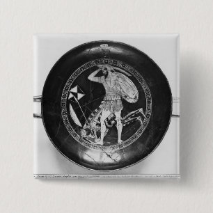 Macaron Carré 5 Cm Rouge-chiffre tasse de grenier