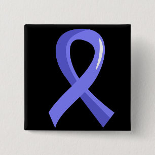 Macaron Carré 5 Cm Ruban bleu-clair 3 de cancer de la prostate