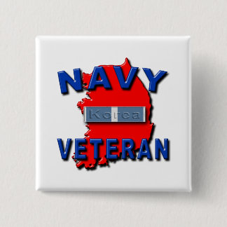 Macaron Carré 5 Cm Ruban de service de combattant de Guerre de Corée,