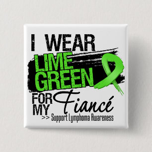 Macaron Carré 5 Cm Ruban Lymphoma Pour Mon Financement