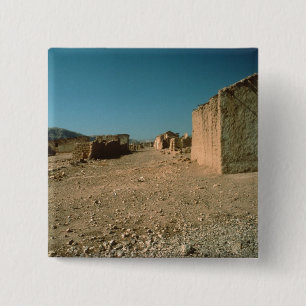 Macaron Carré 5 Cm Rue de village avec des Chambres