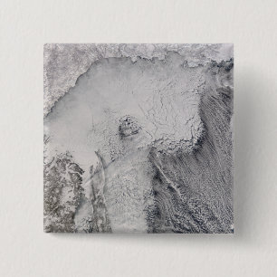 Macaron Carré 5 Cm Rues de glace et de nuage en mer d'Okhotsk