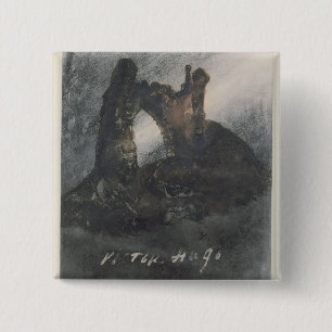 Macaron Carré 5 Cm Ruines à Groz-Nez, au Jersey, ou à la voûte