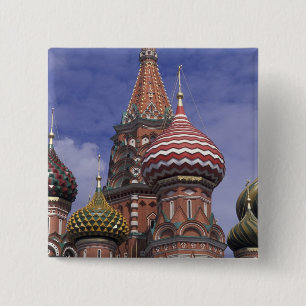 Macaron Carré 5 Cm Russie, Moscou, place Rouge. célèbres oignons de S