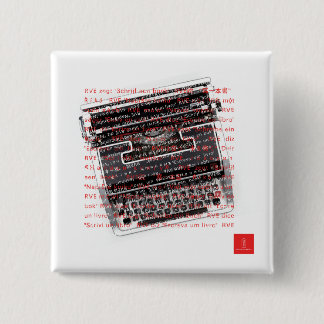 Macaron Carré 5 Cm RVE DIT : "Écrivez un livre" Carré Pin