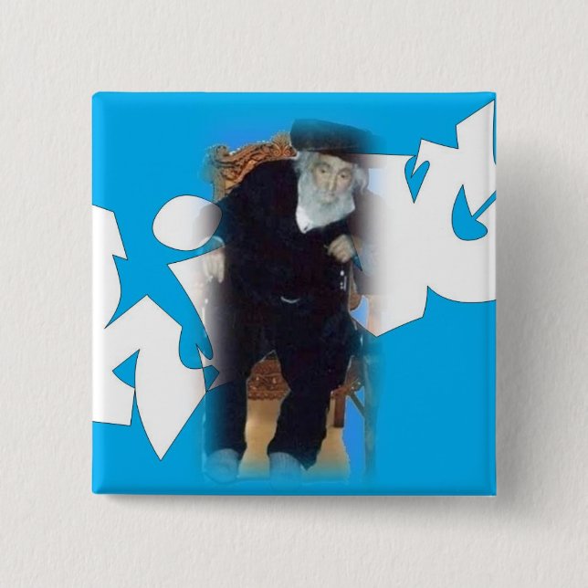 Macaron Carré 5 Cm Saba le bouton carré de roi (Devant)