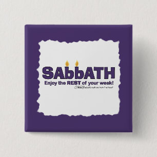 Macaron Carré 5 Cm Sabbat aux bougies - Profitez du reste de votre se