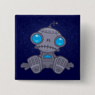 Macaron Carré 5 Cm Sad Robot