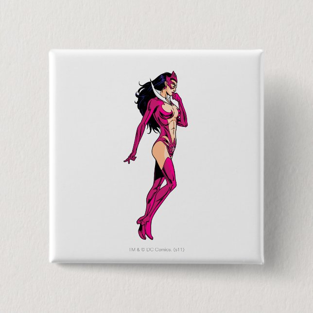 Macaron Carré 5 Cm Saphir d'étoile 8 (Devant)