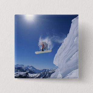 Macaron Carré 5 Cm Sauter dans le canyon de Snake Creek depuis Clayto