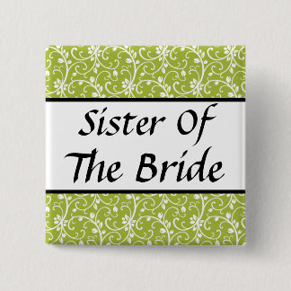 Macaron Carré 5 Cm Sauvez les boutons de mariage de date