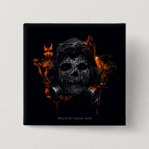 Macaron Carré 5 Cm Scarecrow - Bienvenue À Gotham City