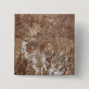 Macaron Carré 5 Cm Scène de 'du mariage de Figaro