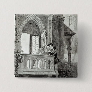 Macaron Carré 5 Cm Scène de l'acte II de Romeo et de Juliet