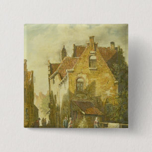 Macaron Carré 5 Cm Scène de rue