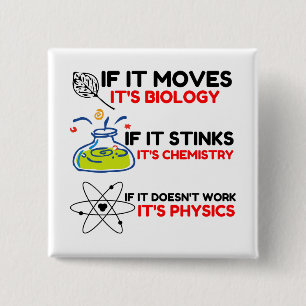 MACARON CARRÉ 5 CM SCIENCE BIOLOGY CHIMIISTRY PHYSICS