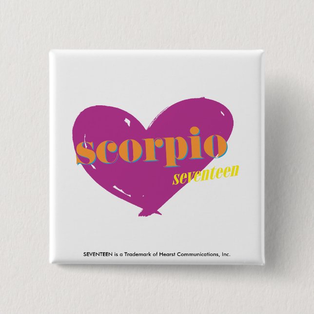 Macaron Carré 5 Cm Scorpio 2 (Devant)