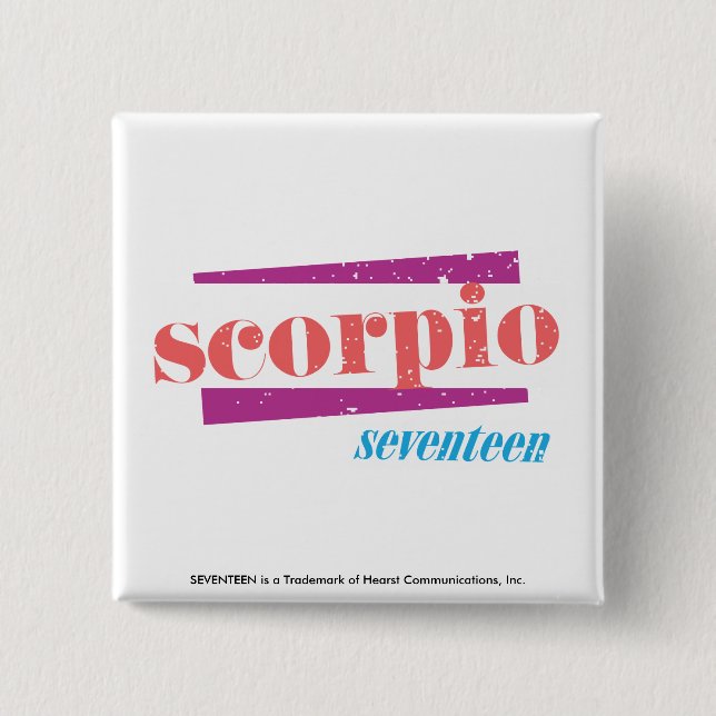 Macaron Carré 5 Cm Scorpion LtPink (Devant)