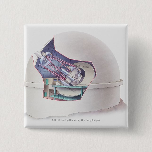 Macaron Carré 5 Cm Section transversale de télescope à l'intérieur (Devant)