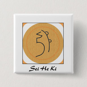 Macaron Carré 5 Cm Sei il symbole de Ki Reiki