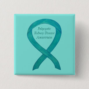 Macaron Carré 5 Cm Sensibilisation aux maladies du rein polycytaire P