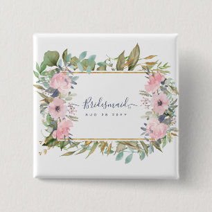 Macaron Carré 5 Cm Serez-vous BRIDESMAID MAID HONOR FLOWERGIRL