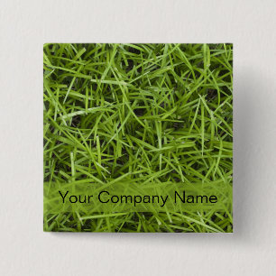 Macaron Carré 5 Cm Service promotionnel de pelouse d'herbe verte