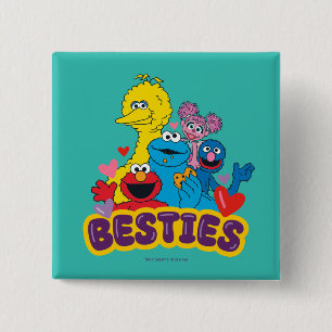 Macaron Carré 5 Cm Sesame Street Valentine Besoins