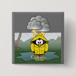 Macaron Carré 5 Cm Shivering Rainy Day Penguin Thunder_Cove