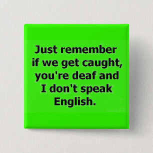 MACARON CARRÉ 5 CM SI NOUS VOUS ATTENDONS, VOUS ÊTES MORTS ET JE NE 