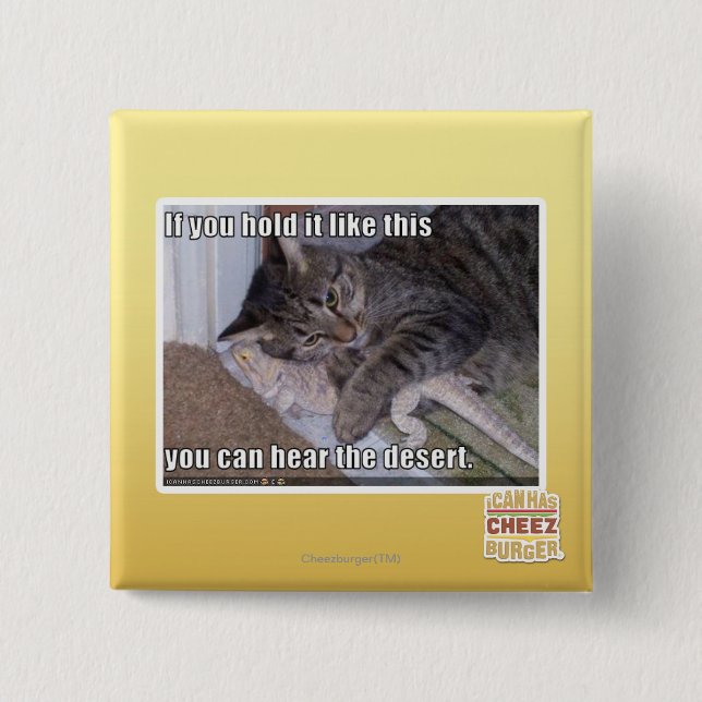 Macaron Carré 5 Cm Si vous le tenez comme ça (Devant)