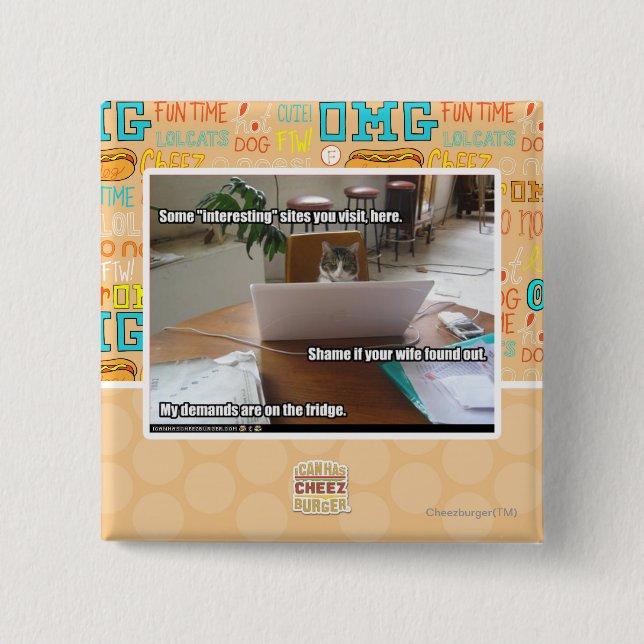 Macaron Carré 5 Cm Sites intéressants (Devant)