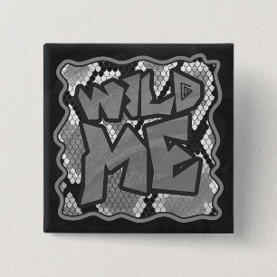 Macaron Carré 5 Cm Snake Yellow et Gold Print