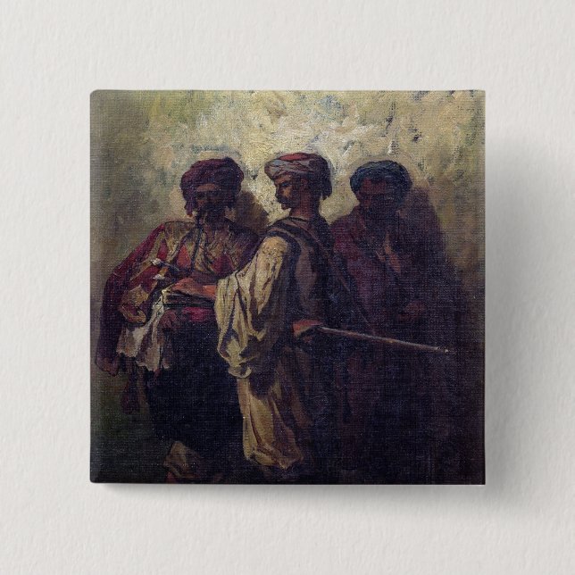 Macaron Carré 5 Cm Soldats bulgares (Devant)